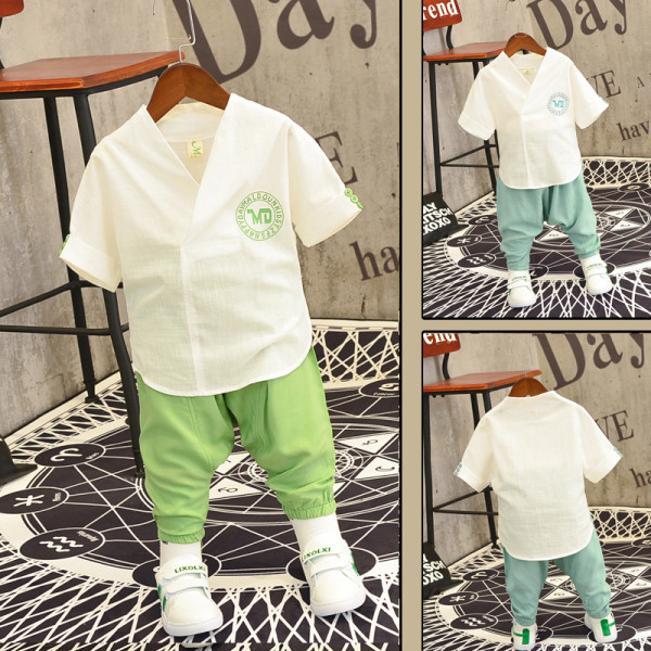 Moodne lastekomplekt poistele kaheosaline särk + püksid