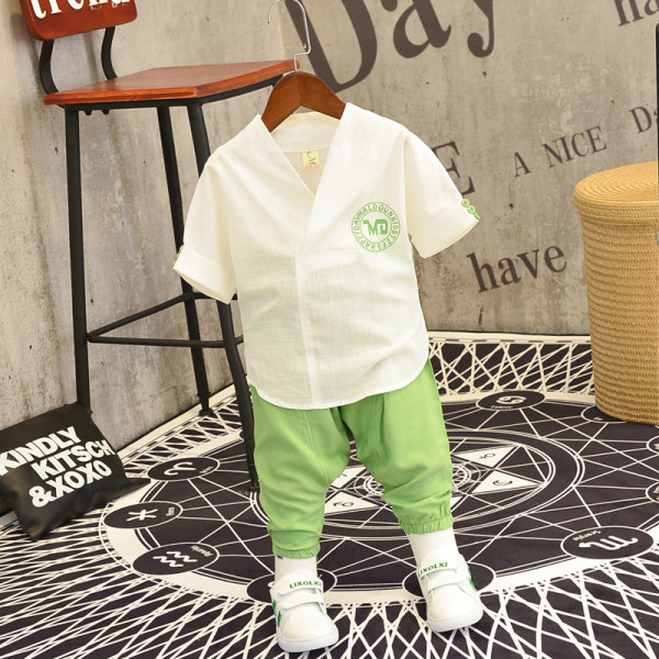 Moodne lastekomplekt poistele kaheosaline särk + püksid