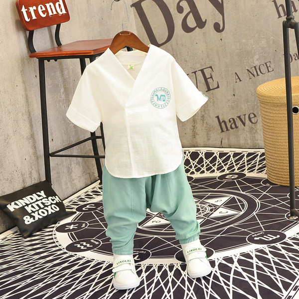 Moodne lastekomplekt poistele kaheosaline särk + püksid