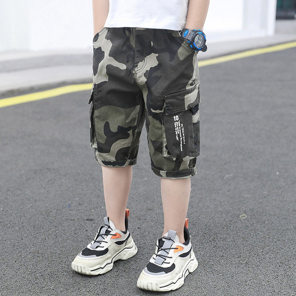 Zsebes gyerek 3/4-es nadrág fiúknak