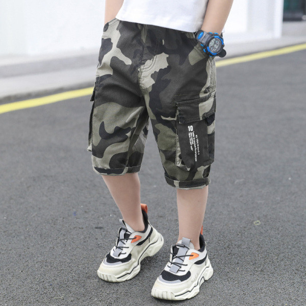 Zsebes gyerek 3/4-es nadrág fiúknak