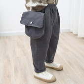 Taskuga ja kummiga lastepüksid poistele