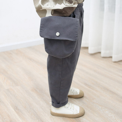 Taskuga ja kummiga lastepüksid poistele