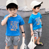 Laste komplekt T-särgist ja lühikestest teksapükstest