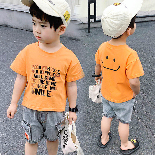 Laste komplekt T-särgist ja lühikestest teksapükstest