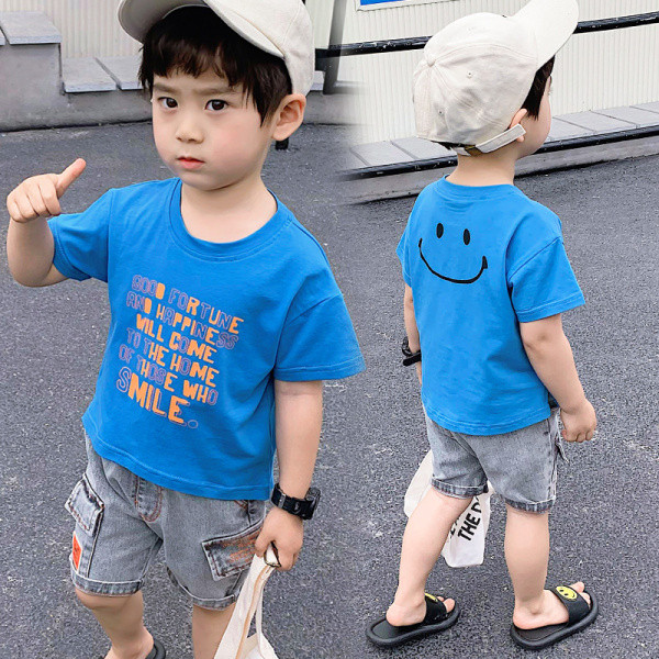 Laste komplekt T-särgist ja lühikestest teksapükstest