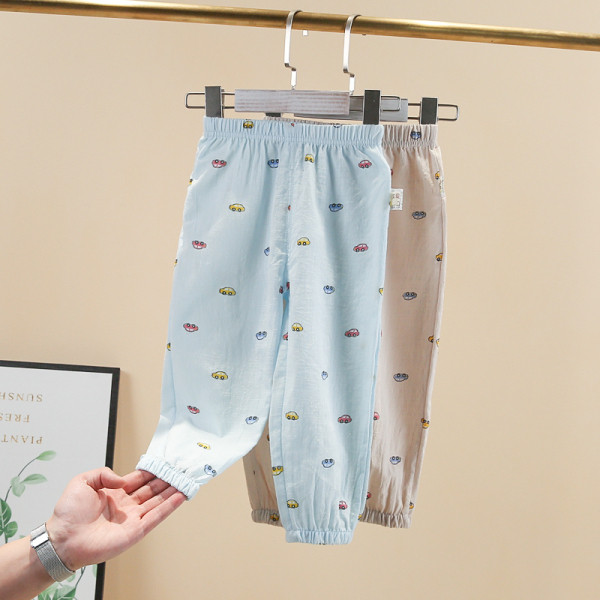 Laisvalaikio vaikiškos kelnės berniukams su raštu