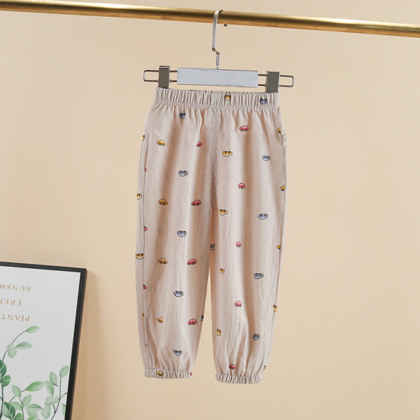 Laisvalaikio vaikiškos kelnės berniukams su raštu