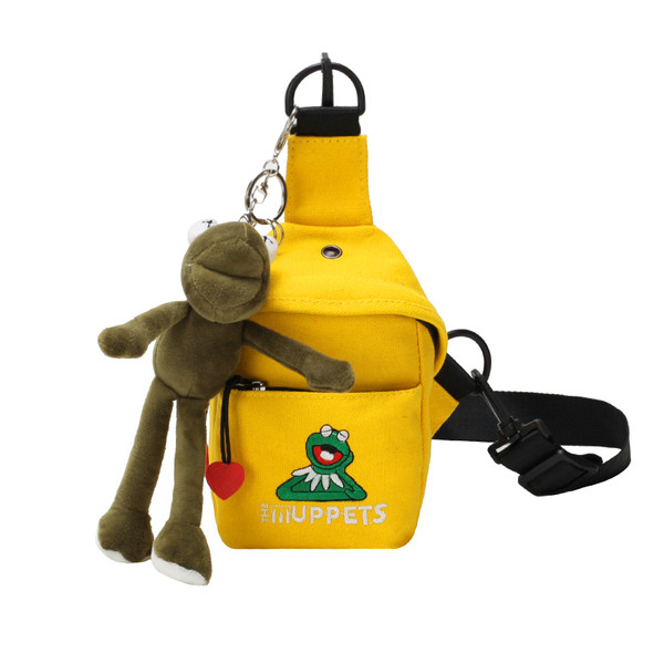 Női sport-alkalmi táska színes felirattal és rátéttel