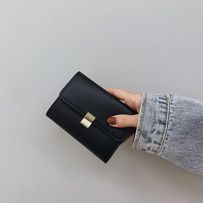 Sima modell női pénztárca eko bőrből, fém rögzítéssel