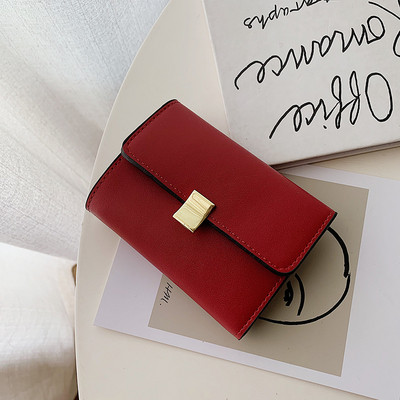 Sima modell női pénztárca eko bőrből, fém rögzítéssel