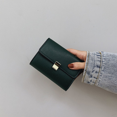 Sima modell női pénztárca eko bőrből, fém rögzítéssel