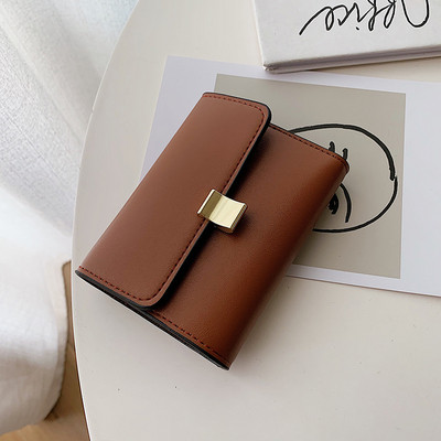 Sima modell női pénztárca eko bőrből, fém rögzítéssel