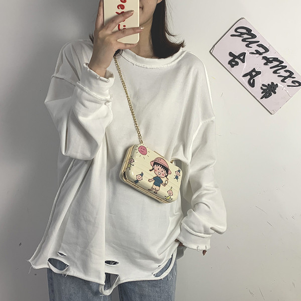 Kaasaegne pika rauast käepidemega naiste koti tüüpi rahakott