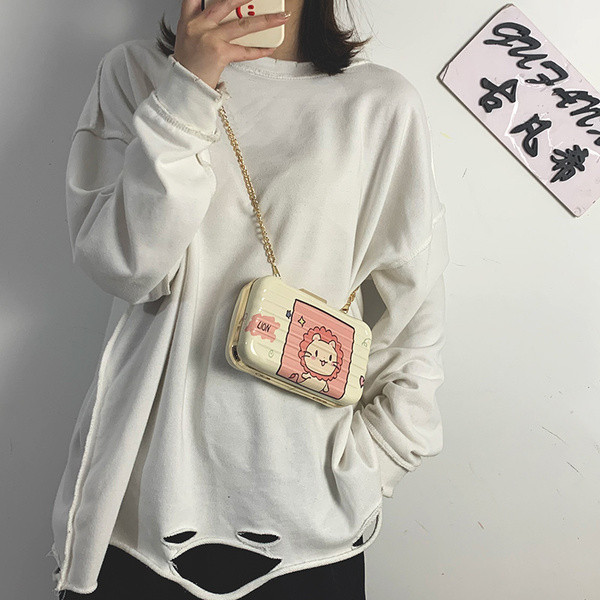 Kaasaegne pika rauast käepidemega naiste koti tüüpi rahakott