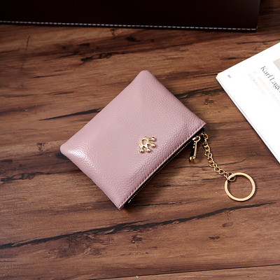 Sieviešu maks no eko ādas ar metāla apdari un ķēdīti