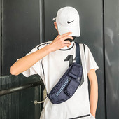 Alkalmi férfi válltáska cipzárral