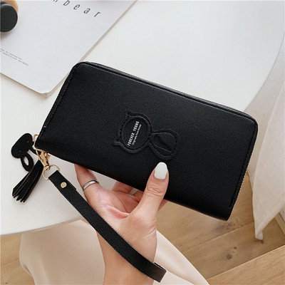 Öko-nahast suur naiste rahakott luku ja sangaga