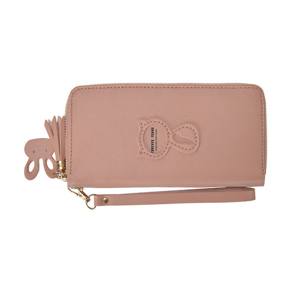 Öko-nahast suur naiste rahakott luku ja sangaga