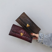 Új modell női pénztárca szív alakú fém díszítéssel