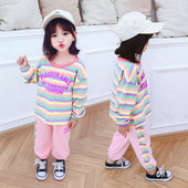 Gyermek blúz és nadrág szett zsebbel és felirattal