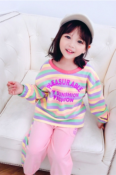 Gyermek blúz és nadrág szett zsebbel és felirattal