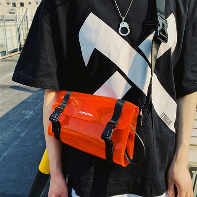 Meeste läbipaistev pika sangaga kott