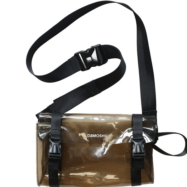 Meeste läbipaistev pika sangaga kott