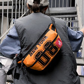 Mindennapi férfi táska rátéttel