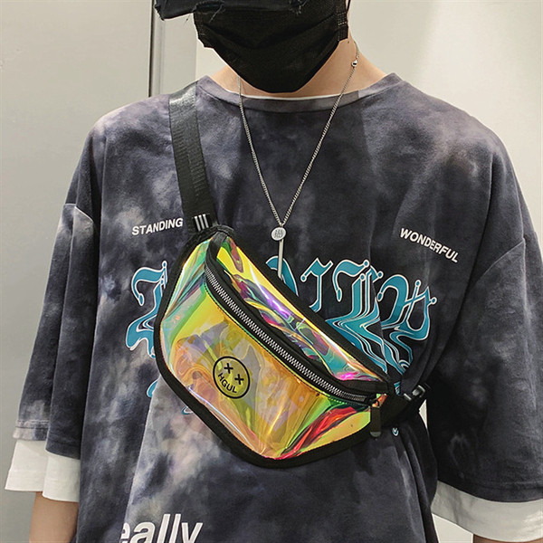 Átlátszó férfi válltáska