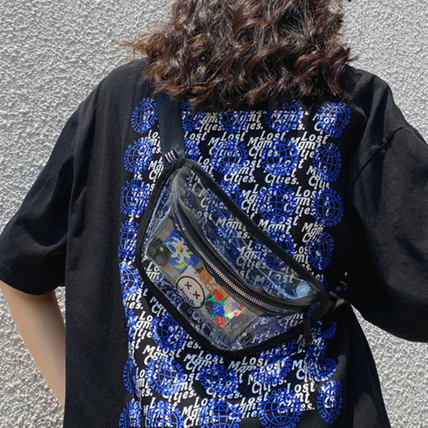 Átlátszó férfi válltáska