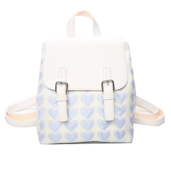 Modern női hátizsák bőr pántokkal