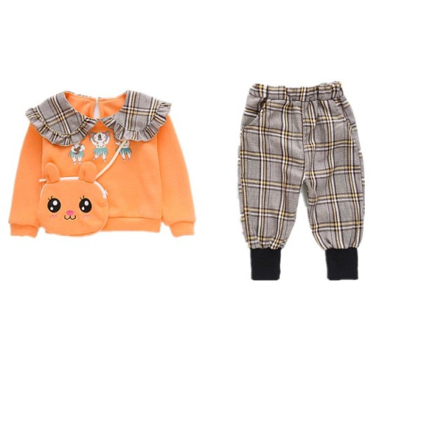 Καθημερινά παιδικά καρό σετ για κορίτσια