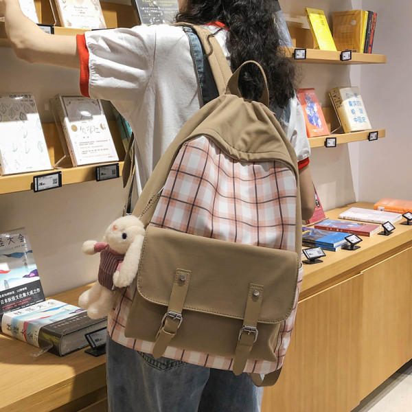 Női mindennapi hátizsák nagy első zsebbel