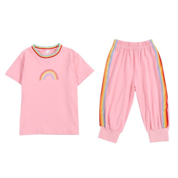 Καθημερινά παιδικά σετ από δύο μέρη μετύπωμα ουράνιο τόξο