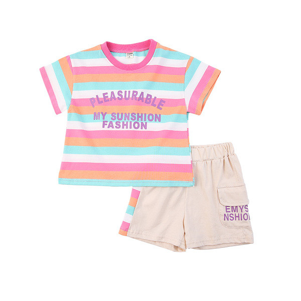 Παιδικό σετ μπλούζας και σορτς με τσέπη