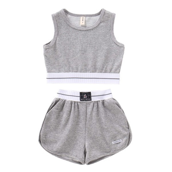 Naiste kaheosaline spordikomplekt elastse vöökohaga