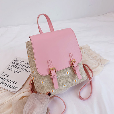 Modern női hátizsák színes hímzéssel