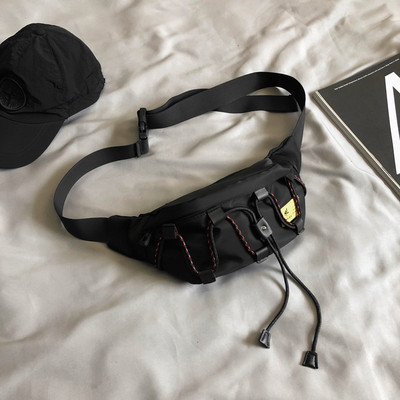 Ανδρική τσάντα casual με κορδόνια και φερμουάρ