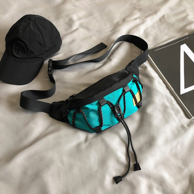 Ανδρική τσάντα casual με κορδόνια και φερμουάρ