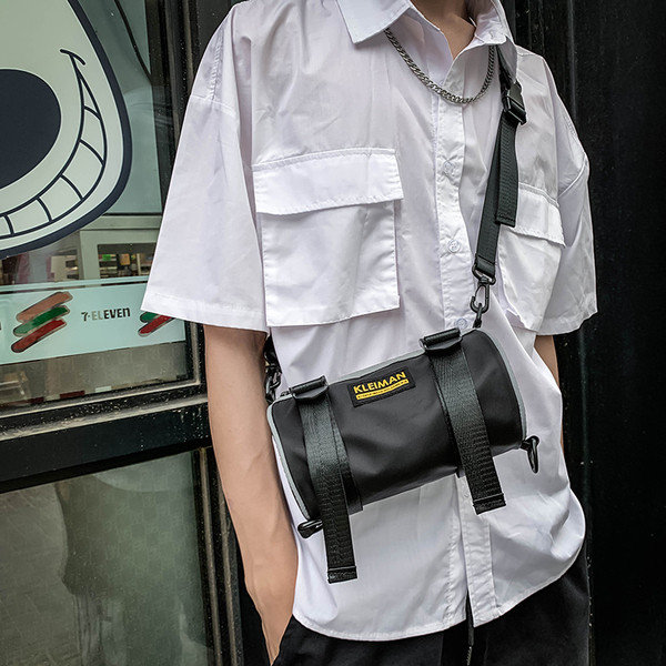 Ανδρική διαφανή τσάντα με μακριά λαβή