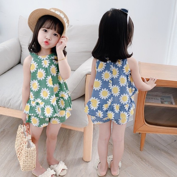 Lilletrükiga igapäevane lastekomplekt