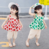 Mūsdienīgs bērnu bikšu komplekts un tops ar kvadrātveida kakla izgriezumu