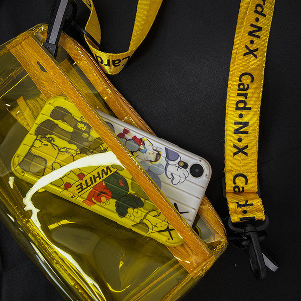 Igapäevane läbipaistev meeste õlakott