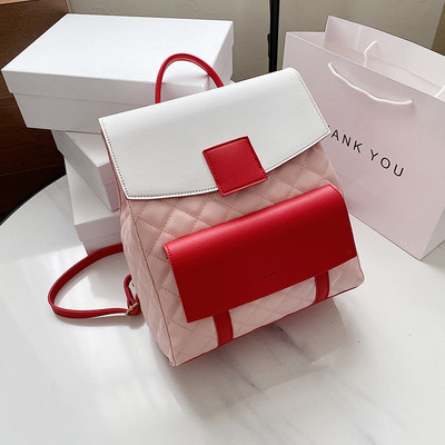 Μοντέρνο γυναικείο σακίδιο με δερμάτινα λουράκια