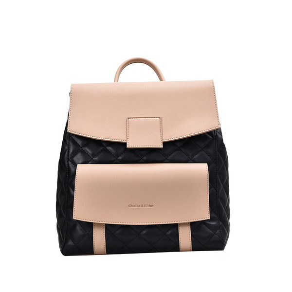 Μοντέρνο γυναικείο σακίδιο με δερμάτινα λουράκια