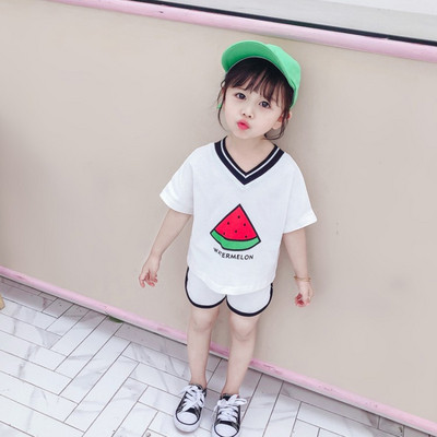 Летен детски комплект от две части с щампа 