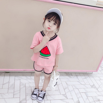 Летен детски комплект от две части с щампа 