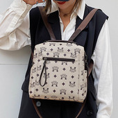 Naiste kaasaegne värvilise mustriga ökonahast seljakott