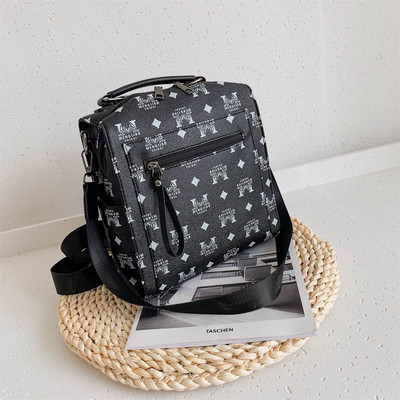 Naiste kaasaegne värvilise mustriga ökonahast seljakott